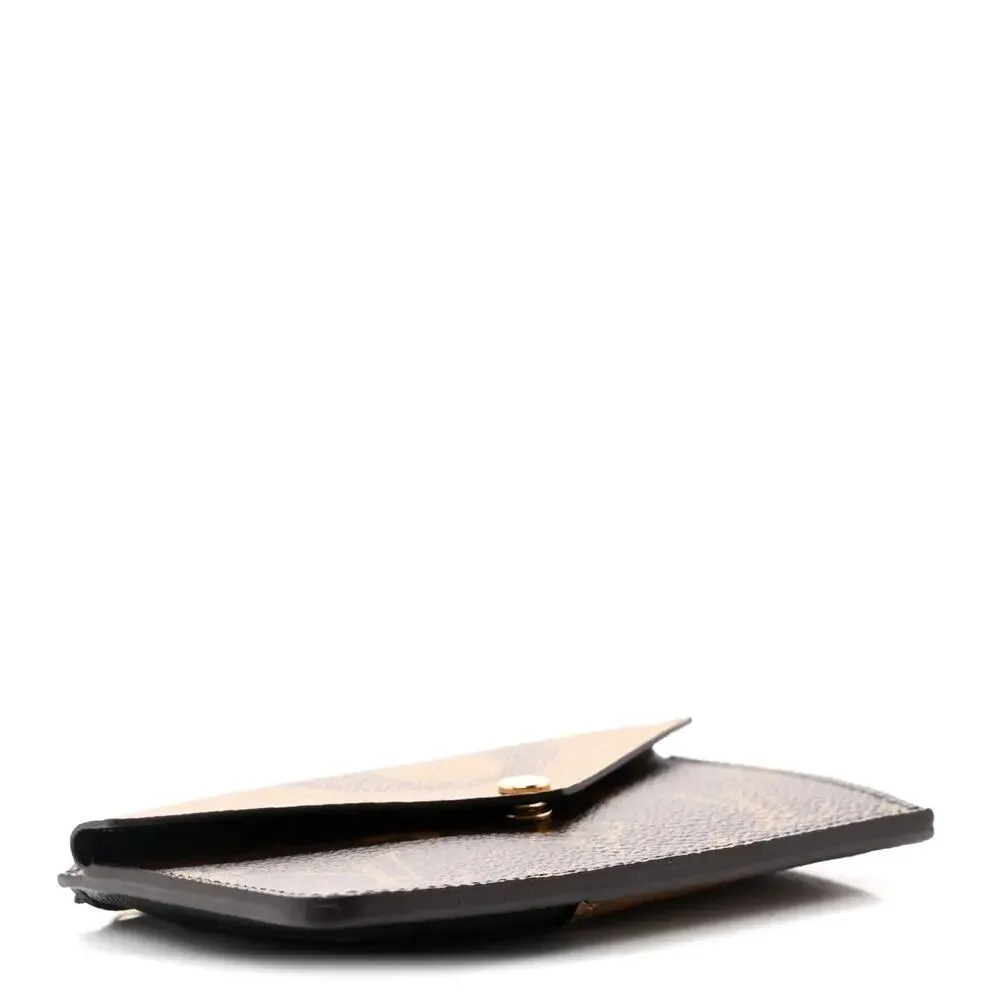 Louis Vuitton RECTO VERSO *New* Reverse Monogram Card Holder Brown w/box+dustbag